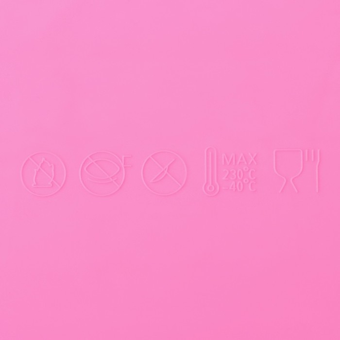 Силиконовый коврик для айсинга Доляна «Узкие полосы», 39×12 см, цвет розовый Силиконовый коврик для айсинга Доляна «Узкие полосы», 39×12 см, цвет розовый