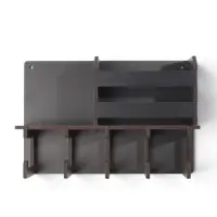Ключница настенная, 5 крючков, 30&times;20&times;8 см