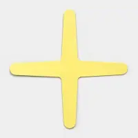 Бумеранг четырехлопастной, 30&times;30 см, моно, жёлтый