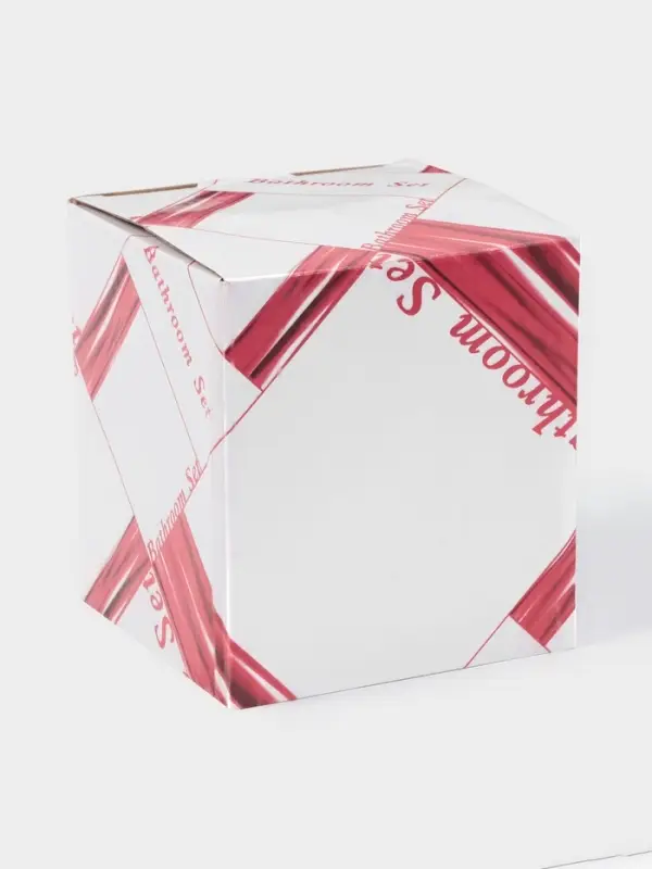 Набор аксессуаров для ванной комнаты &laquo;Ромбы&raquo;, 4 предмета, дозатор 230 мл, мыльница, 2 стакана, чёрный