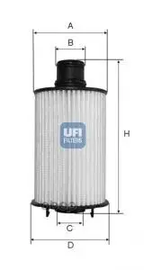Фильтр Масляный Lr/Jaguar 09- 5.0 V8 UFI арт. 25.073.02
