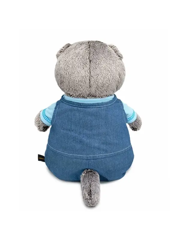 Мягкая игрушка Мягкая игрушка "Кот Басик в комбинезоне "Деним", 22 см Ks22-296