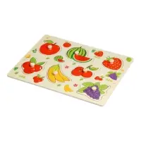 Рамка - вкладыш Лесная мастерская &laquo;Подбери картинку. Ягоды - фрукты&raquo;, 7 деталей