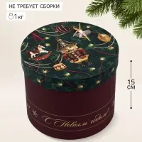 Коробка подарочная круглая &laquo;Щелкунчик&raquo;, 15&times;18 см
