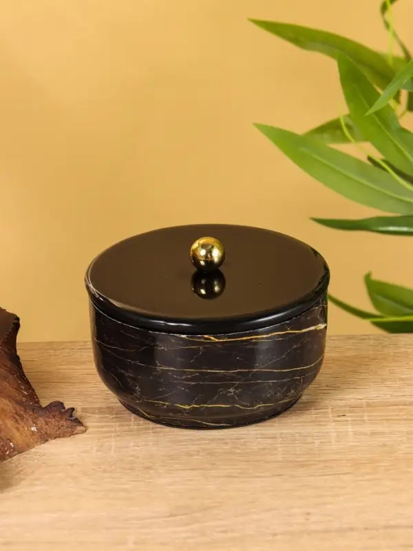 Конфетница с крышкой  Конфетница с крышкой "Тёмный шоколад" 11х11х7 см