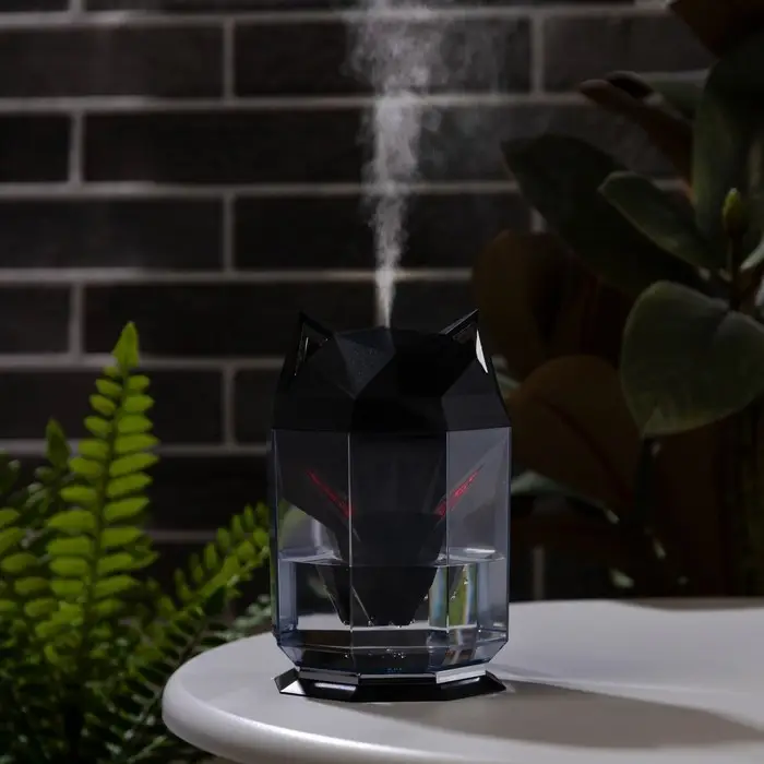 Увлажнитель воздуха Luazon HM-12 &laquo;Волк&raquo;, ультразвуковой, 650 мл, 2 Вт, погружной, USB, чёрный