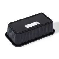 Ящик для цветов, 28.5&times;15.5&times;8.5 см, 2.5 л, пластик, чёрный, Greengo