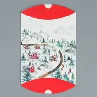 Коробка новогодняя складная фигурная «Пусть Новый год теплом согреет», 19 х 14 х 4 см