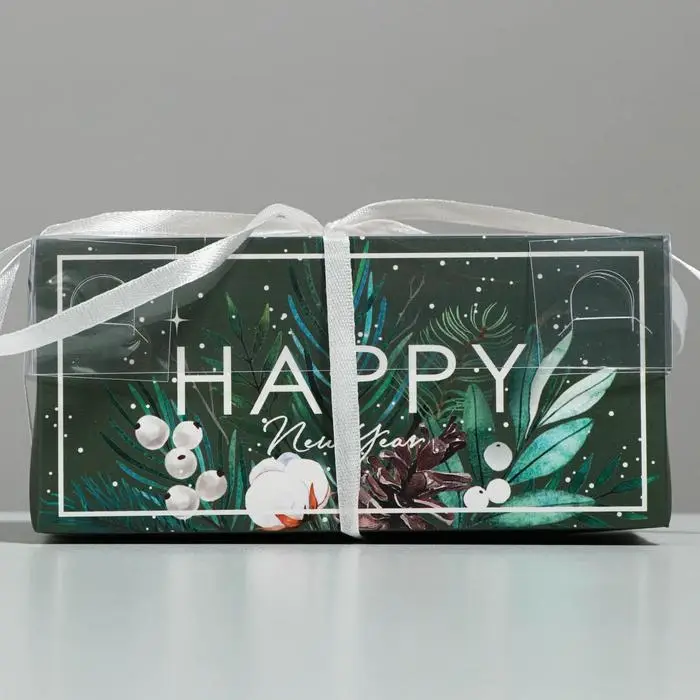 Коробка для капкейка «Happy New year», 16 х 8 х 7.5 см Коробка для капкейка «Happy New year», 16 х 8 х 7.5 см
