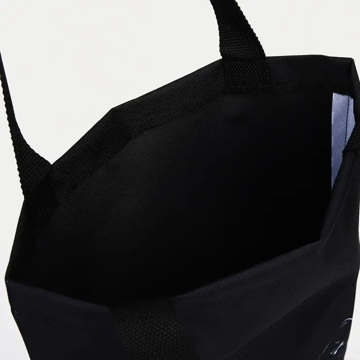 Шопер без застёжки, цвет чёрный Шопер без застёжки, цвет чёрный