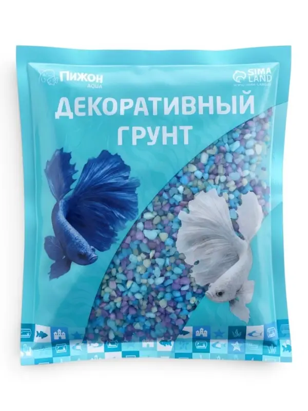 Мраморная крошка &laquo;Пижон Аква&raquo;, фр. 2-5 мм, млечный путь, 800 г