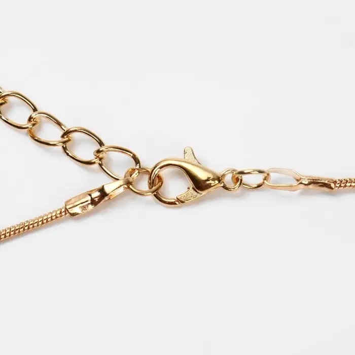 Кулон «Стразинка», белый в золоте, 40 см Кулон «Стразинка», белый в золоте, 40 см