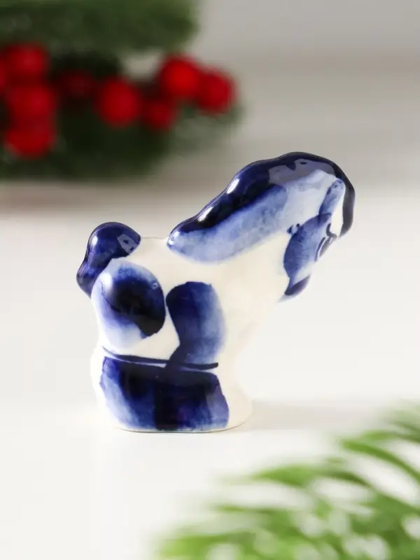 Сувенир Пони малая, 4,5х4,5х2,5см, гжель Сувенир Пони малая, 4,5х4,5х2,5см, гжель