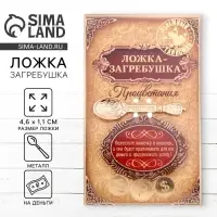 Кошельковый талисман: ложка загребушка &laquo;Процветания&raquo;, 4.6&times;1.1 см