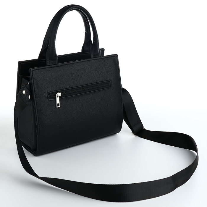 Сумка женская TEXTURA, тоут, средний размер, цвет чёрный Сумка женская TEXTURA, тоут, средний размер, цвет чёрный