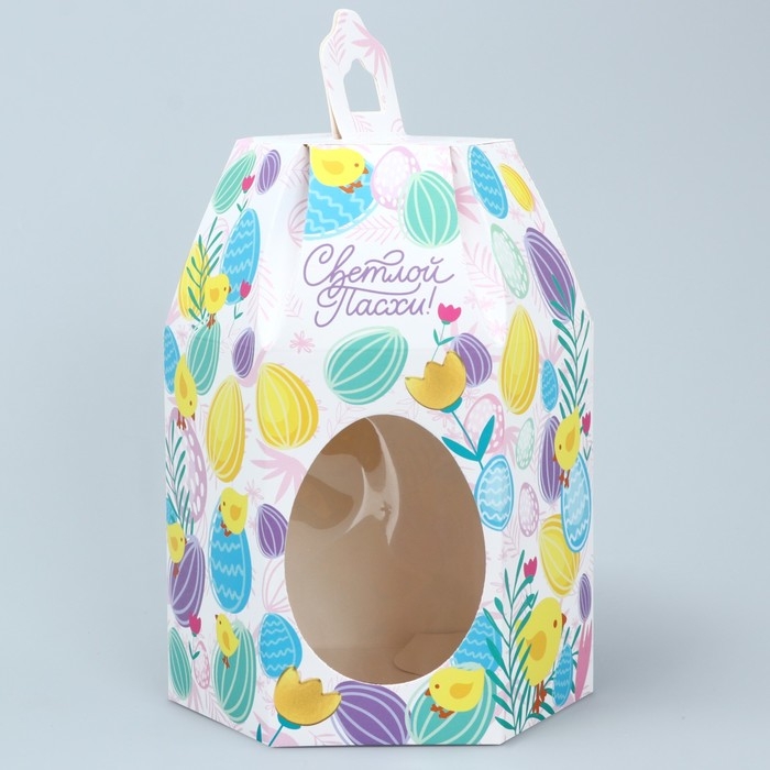 Коробка кондитерская складная, упаковка «Поздравляю с Пасхой!», Пасха, 8 х 8 х 21 см Коробка кондитерская складная, упаковка «Поздравляю с Пасхой!», Пасха, 8 х 8 х 21 см