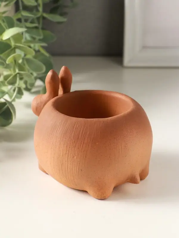 Подставка для мелочей &laquo;Медоед&raquo; 8&times;10&times;8 см, коричневый, гипс