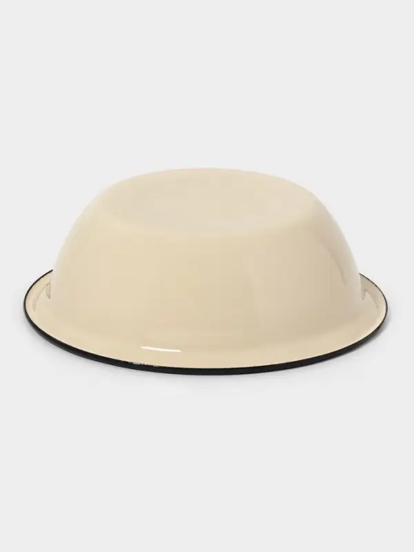 Миска эмалированная, 1 л, слоновая, кости