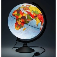 Глобус физико-политический с подсветкой,320мм