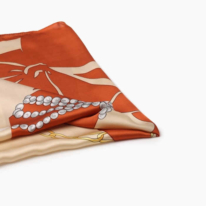 Платок женский MINAKU р-р 70*70 см, цв. оранжевый Платок женский MINAKU р-р 70*70 см, цв. оранжевый