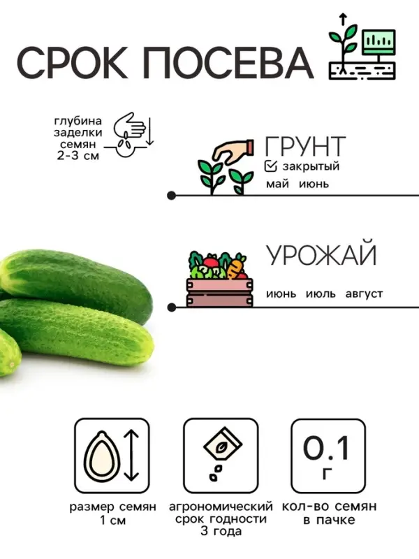 Семена Огурец "Либелле", 0,1 г