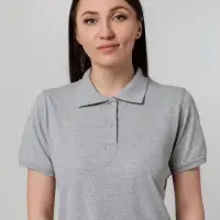 Рубашка поло женская Virma Stretch Lady, серый меланж, размер S