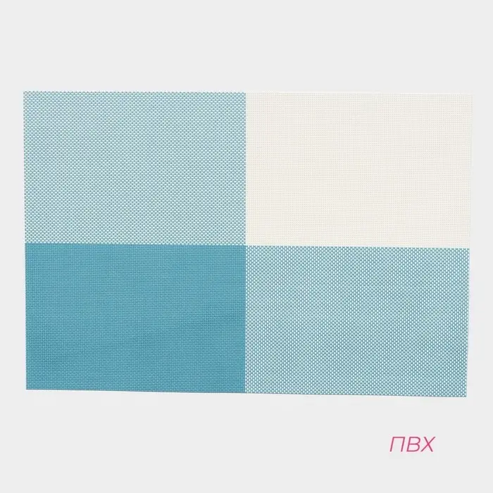 Салфетки сервировочные на стол Доляна &laquo;Настроение&raquo;, 4 шт., 45&times;30 см, бело-синие