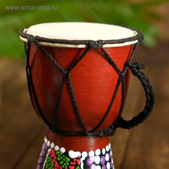 Сувенирный музыкальный инструмент Сувенирный музыкальный инструмент "Барабан Джембе" 15х9,5х9,5 см МИКС