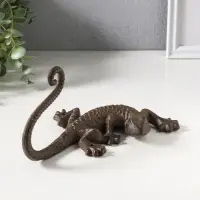 Крючок настенный &laquo;Ящерица&raquo;, ключница декоративная, чугун, 20&times;15&times;11 см