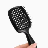 Расчёска массажная прям-к 7,5*17&plusmn;1см черн пак QF