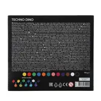 Пластилин 12 цветов ErichKrause Techno Dino, со стеком