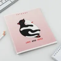 Тетрадь в клетку, 48 л., А5, на скрепке, блок №2 «Нежность» МИКС