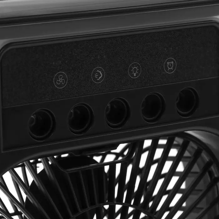 Вентилятор настольный с увлажнителем LOF-06, портативный, 3 скорости, питание USB, чёрный