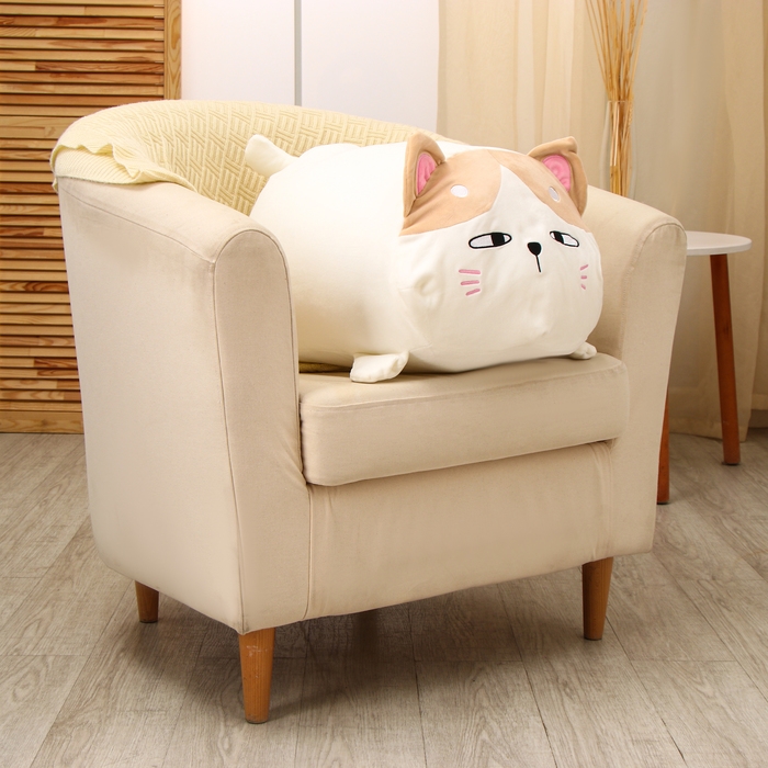 Мягкая игрушка «Кот», 70 см, цвет белый Мягкая игрушка «Кот», 70 см, цвет белый