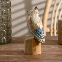 Cувенир «Сова на пеньке», 18 см, дерево