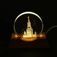 Ночник новогодний на подставке &laquo;Столица&raquo;, d=6 см