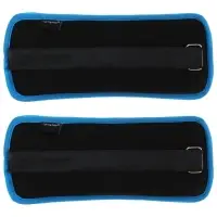Утяжелители неопреновые ONLYTOP, 2 шт.&times;0.5 кг, чёрные, голубые