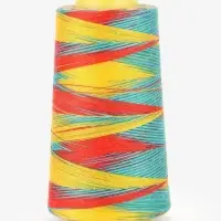 Нитки мультиколор, 40/2, 2700 м, полиэстер, разноцветные