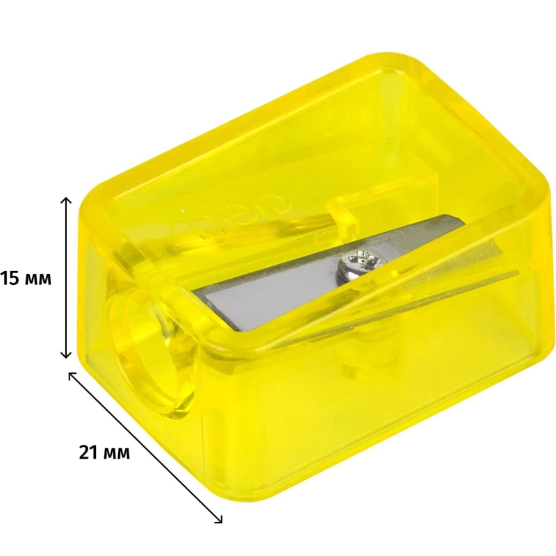 Точилка ручная Deli, 1 отверстие, пластик, стальное лезвие, ассорти