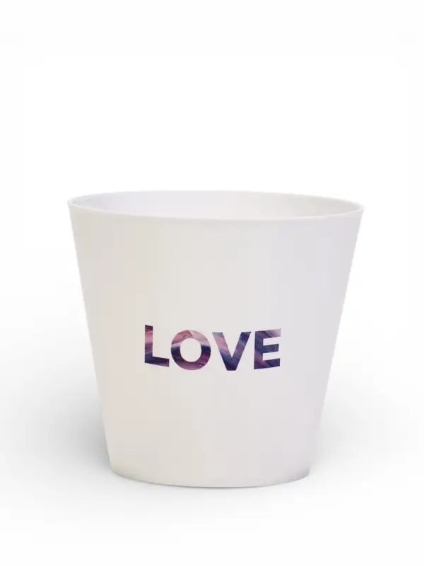 Набор кашпо 3 в 1 Dream, enjoy, love, тиснение, 0.8 л, 11&times;12 см