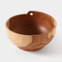 Салатник, 20&times;20&times;9 см, тиковое дерево