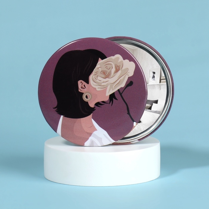 Зеркало карманное «ДЕВУШКИ», d = 7,5 см, PVC - коробка, рисунок МИКС Зеркало карманное «ДЕВУШКИ», d = 7,5 см, PVC - коробка, рисунок МИКС