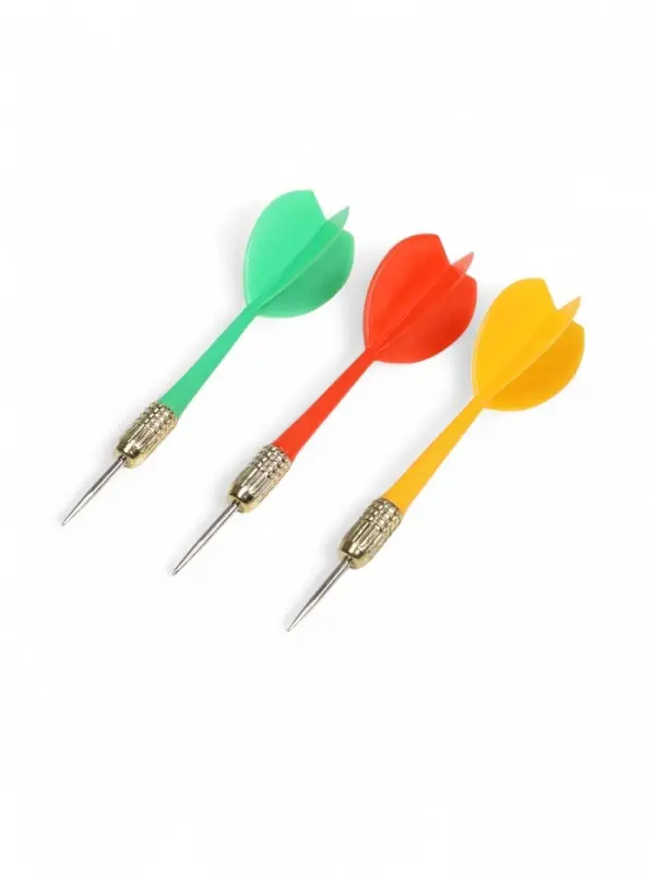 Дротики для дартса ONLYTOP, 3 шт., металлический наконечник, вес 6 г, разноцветные