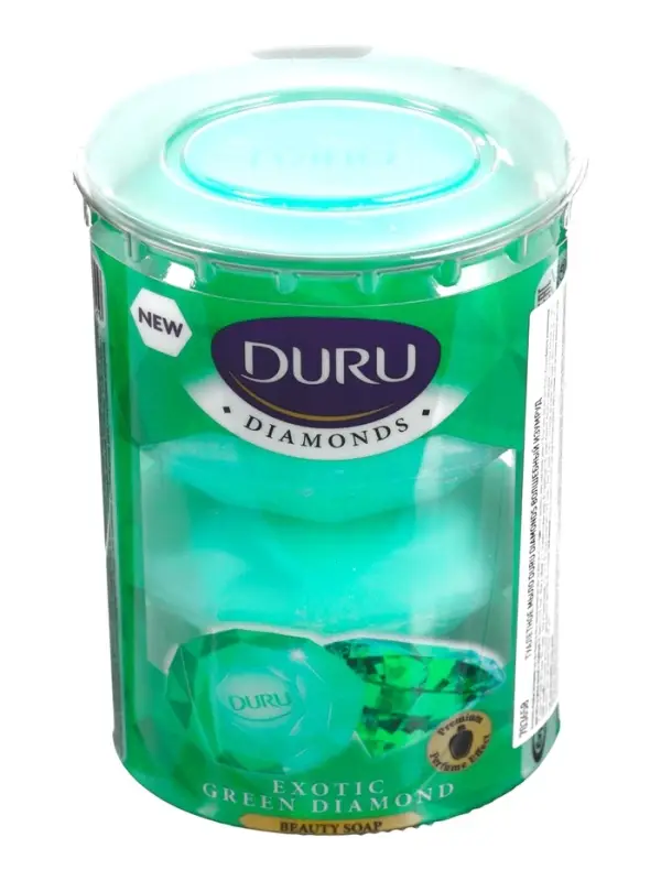 Туалетное мыло DURU DIAMONDS &laquo;Изумруд&raquo;, 4&times;90 г