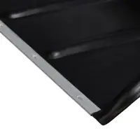 Движок пластиковый для уборки снега, чёрный ковш 600 × 470 мм, металлическая планка, металлическая ручка цвет МИКС