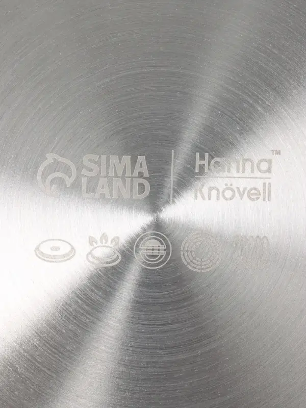 Сковорода 3Ply Hanna Kn&ouml;vell, d=30 см, h=5.5 см, толщина 2.2 мм, индукция, нержавеющая сталь, серебристая