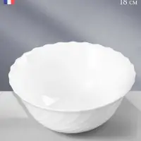 Салатник Luminarc Trianon, 1 л, d=18 см, стеклокерамика, белый