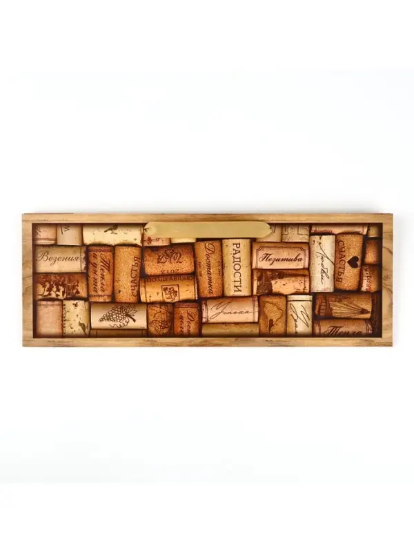Пакет под бутылку &laquo;Пробки&raquo;, 36&times;10&times;13 см