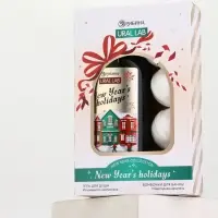Winter Melody Набор New Year holidays Гель д/душа, 300 мл и бомбочки для ванны, 4х40 гр,