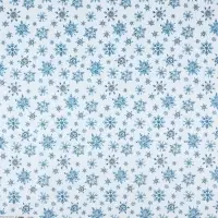 Бумага упаковочная новогодняя крафтовая &laquo;Снежинки&raquo;, 50&times;70 см